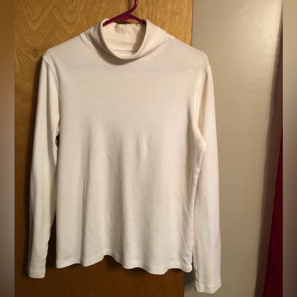 St. John's Bay Tops St Johns Bay Size L Cream Colored Turtleneck Poshmark
